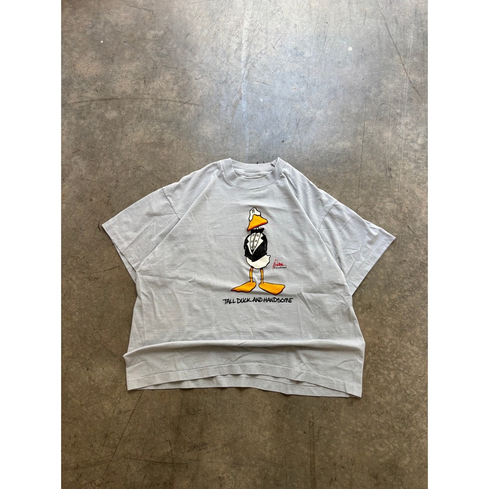 Vintage 80's 90's Tall Duck and Handsome John Baron Art T Shirt